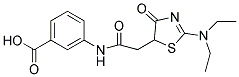 3-(([2-(DIETHYLAMINO)-4-OXO-4,5-DIHYDRO-1,3-THIAZOL-5-YL]ACETYL)AMINO)BENZOIC ACID Struktur