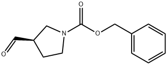 (R)-3-FORMYL-PYRROLIDINE-1-CARBOXYLIC ACID BENZYL ESTER Struktur