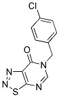 6-(4-CHLOROBENZYL)[1,2,3]THIADIAZOLO[5,4-D]PYRIMIDIN-7(6H)-ONE Struktur