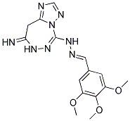 3,4,5-TRIMETHOXYBENZALDEHYDE (8-IMINO-8,9-DIHYDRO-7H-[1,2,4]TRIAZOLO[1,5-D][1,2,4]TRIAZEPIN-5-YL)HYDRAZONE