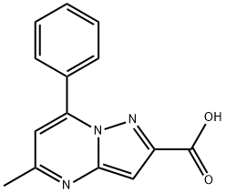 5-METHYL-7-PHENYL-PYRAZOLO[1,5-A]PYRIMIDINE-2-CARBOXYLIC ACID Struktur