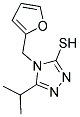 4-(2-FURYLMETHYL)-5-ISOPROPYL-4H-1,2,4-TRIAZOLE-3-THIOL Struktur