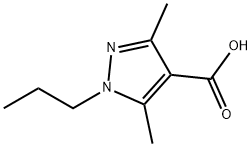 3,5-DIMETHYL-1-PROPYL-1H-PYRAZOLE-4-CARBOXYLIC ACID Struktur