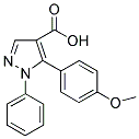 5-(4-METHOXY-PHENYL)-1-PHENYL-1H-PYRAZOLE-4-CARBOXYLIC ACID Struktur