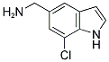 7-CHLORO-1H-INDOLE-5-METHYLAMINE Struktur