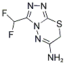 3-(DIFLUOROMETHYL)-7H-[1,2,4]TRIAZOLO[3,4-B][1,3,4]THIADIAZIN-6-AMINE Struktur