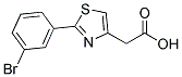 [2-(3-BROMOPHENYL)-1,3-THIAZOL-4-YL]ACETIC ACID Struktur