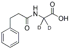 N-(3-PHENYLPROPIONYL)GLYCINE-2,2-D2 Struktur