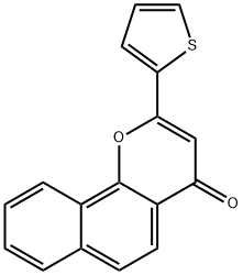 2-THIOPHEN-2-YL-BENZO[H]CHROMEN-4-ONE Struktur