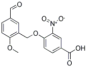 4-[(5-FORMYL-2-METHOXYBENZYL)OXY]-3-NITROBENZOIC ACID Struktur