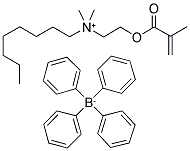 N,N-DIMETHYL-N-(2-[METHACRYLOYL]ETHYL)-N-(1-OCTYL)AMMONIUM TETRAPHENYLBORATE Struktur