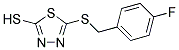 5-[(4-FLUOROBENZYL)THIO]-1,3,4-THIADIAZOLE-2-THIOL Struktur