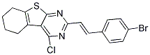 2-[(E)-2-(4-BROMOPHENYL)VINYL]-4-CHLORO-5,6,7,8-TETRAHYDRO[1]BENZOTHIENO[2,3-D]PYRIMIDINE Struktur