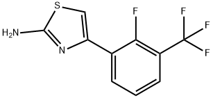 4-(2-FLUORO-3-TRIFLUOROMETHYL-PHENYL)-THIAZOL-2-YLAMINE Struktur