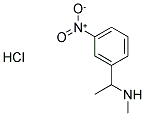 N-METHYL-N-[1-(3-NITROPHENYL)ETHYL]AMINE HYDROCHLORIDE Struktur