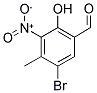 5-BROMO-2-HYDROXY-4-METHYL-3-NITRO-BENZALDEHYDE Struktur