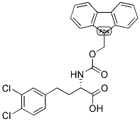 (S)-4-(3,4-DICHLORO-PHENYL)-2-(9H-FLUOREN-9-YLMETHOXYCARBONYLAMINO)-BUTYRIC ACID Struktur