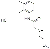 N-(2,3-DIMETHYLPHENYL)-2-[(2-METHOXYETHYL)AMINO]ACETAMIDE HYDROCHLORIDE Struktur