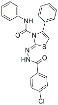 (2Z)-2-[(4-CHLOROBENZOYL)HYDRAZONO]-N,4-DIPHENYL-1,3-THIAZOLE-3(2H)-CARBOXAMIDE Struktur