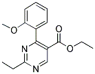 ETHYL-2-ETHYL-4-(2-METHOXYPHENYL)-5-PYRIMIDINE CARBOXYLATE Struktur