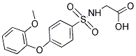 2-(([4-(2-METHOXYPHENOXY)PHENYL]SULFONYL)AMINO)ACETIC ACID Struktur