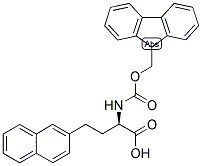 (R)-2-(9H-FLUOREN-9-YLMETHOXYCARBONYLAMINO)-4-NAPHTHALEN-2-YL-BUTYRIC ACID Struktur