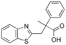 3-(1,3-BENZOTHIAZOL-2-YL)-2-METHYL-2-PHENYLPROPANOIC ACID Struktur