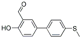 4-HYDROXY-4'-(METHYLSULFANYL)[1,1'-BIPHENYL]-3- CARBALDEHYDE Struktur