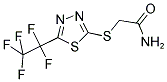 2-([5-(1,1,2,2,2-PENTAFLUOROETHYL)-1,3,4-THIADIAZOL-2-YL]SULFANYL)ACETAMIDE Struktur