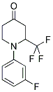 1-N-(3'-FLUOROPHENYL)-2-(TRIFLUOROMETHYL)PIPERIDIN-4-ONE Struktur