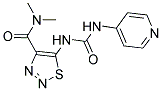 N,N-DIMETHYL-5-{[(PYRIDIN-4-YLAMINO)CARBONYL]AMINO}-1,2,3-THIADIAZOLE-4-CARBOXAMIDE Struktur