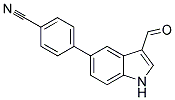 4-(3-FORMYL-1H-INDOL-5-YL)BENZONITRILE Struktur