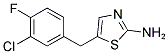 5-(3-CHLORO-4-FLUOROBENZYL)-1,3-THIAZOL-2-AMINE Struktur