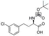 (R)-2-TERT-BUTOXYCARBONYLAMINO-4-(3-CHLORO-PHENYL)-BUTYRIC ACID Struktur