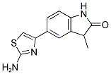 5-(2-AMINO-1,3-THIAZOL-4-YL)-3-METHYL-1,3-DIHYDRO-2H-INDOL-2-ONE Struktur