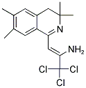 (Z)-2-(3,3,6,7-TETRAMETHYL-3,4-DIHYDROISOQUINOLIN-1-YL)-1-(TRICHLOROMETHYL)VINYLAMINE Struktur