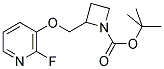 2-[[(2-FLUORO-3-PYRIDINYL)OXY]METHYL]-1-AZETIDINECARBOXYLIC ACID 1,1-DIMETHYLETHYL ESTER Struktur