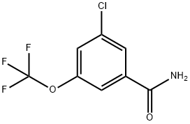 3-CHLORO-5-(TRIFLUOROMETHOXY)BENZAMIDE Struktur