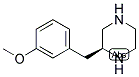 (S)-2-(3-METHOXY-BENZYL)-PIPERAZINE Struktur