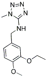 N-(3-ETHOXY-4-METHOXYBENZYL)-1-METHYL-1H-TETRAZOL-5-AMINE Struktur