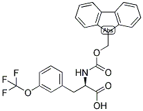 (R)-2-(9H-FLUOREN-9-YLMETHOXYCARBONYLAMINO)-3-(3-TRIFLUOROMETHOXY-PHENYL)-PROPIONIC ACID Struktur