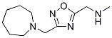 ([3-(AZEPAN-1-YLMETHYL)-1,2,4-OXADIAZOL-5-YL]METHYL)METHYLAMINE Struktur