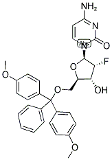 5'-O-(4,4'-DIMETHOXYTRITYL)-2'-FLUORO-D-CYTIDINE Struktur