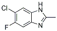 6-CHLORO-5-FLUORO-2-METHYL-1H-BENZIMIDAZOLE Struktur