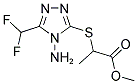 METHYL 2-([4-AMINO-5-(DIFLUOROMETHYL)-4H-1,2,4-TRIAZOL-3-YL]SULFANYL)PROPANOATE Struktur