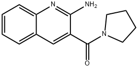 2-AMINE-3-(1-PYRROLIDINYLCARBONYL)QUINOLINE Struktur