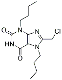 3,7-DIBUTYL-8-(CHLOROMETHYL)-3,7-DIHYDRO-1H-PURINE-2,6-DIONE Struktur