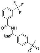 (R)-N-(1-(4-(METHYLSULFONYL)PHENYL)ETHYL)-3-(TRIFLUOROMETHYL)BENZAMIDE Struktur