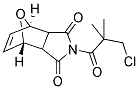 3,5-DIOXO-10-OXA-4-AZATRICYCLO[5.2.1.0(2,6)]DEC-8-EN-4-YL 3-CHLORO-2,2-DIMETHYLPROPANOATE Struktur