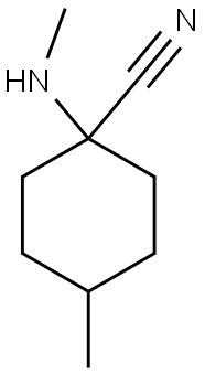 4-METHYL-1-(METHYLAMINO)CYCLOHEXANECARBONITRILE Struktur